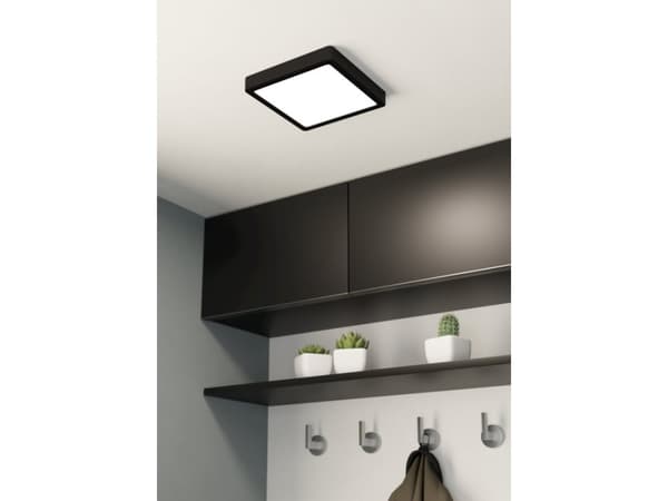 EGLO Fueva 5, LED, 3000 K, 2000 lm, IP20, Sort, Hvit