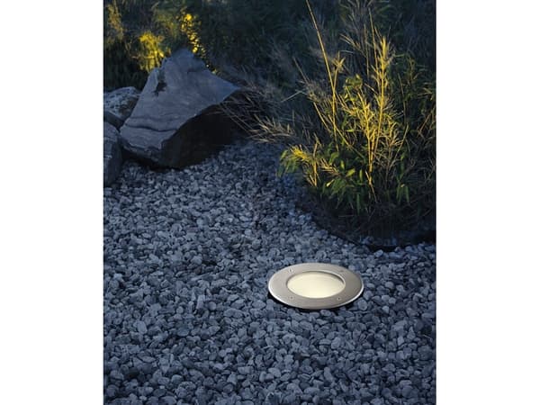 EGLO LAMEDO, Markbelysning utomhus, Rostfritt stål, Glas, Rostfritt stål, Terass, II, Vit