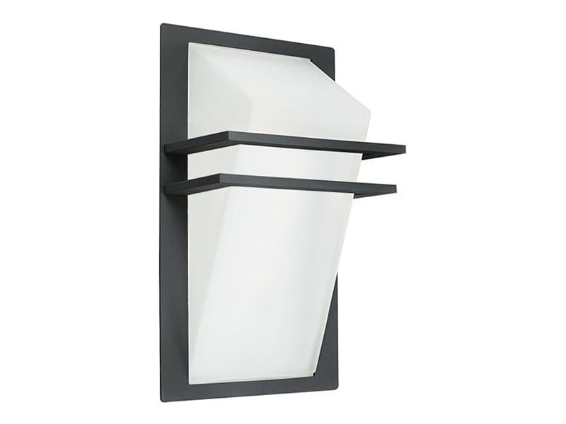 EGLO PARK, Väggbelysning för utomhusbruk, Antracit, Gjuten aluminium, Glas, IP44, Entré, Garage, Trädgård, Terass, I