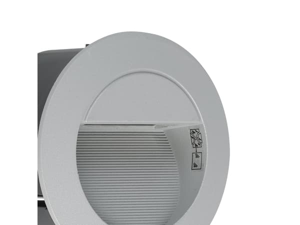 EGLO ZIMBA-LED, Spottivalaistus ulkotiloihin, Hopea, Valettu alumiini, IP65, II, Hopea