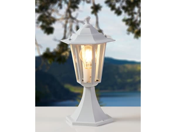 EGLO LATERNA 5, Utomhus pelar-/stolpbelysning, Vit, Glas, IP44, I, Transparent