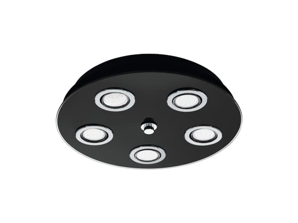 EGLO GRATTINO LOFT 5X240LM Ø350 SORT