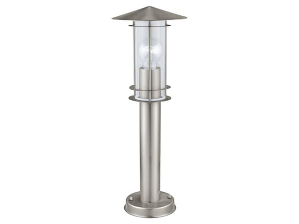 Eglo Lisio - Golvlampa - 1 uttag - E27 - cylinder - rostfritt stål, klar