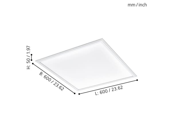 EGLO Salobrena-A, LED, IP20, Hvit