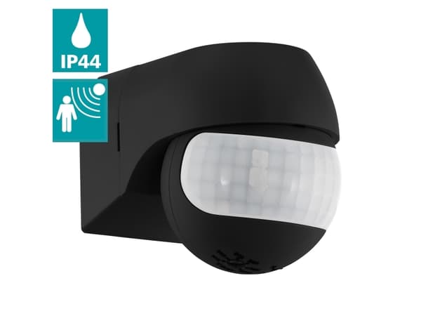 EGLO DETECT ME 1, Bevegelse sensor, Svart, Plastikk, IP44, Svart, Bevegelse sensor