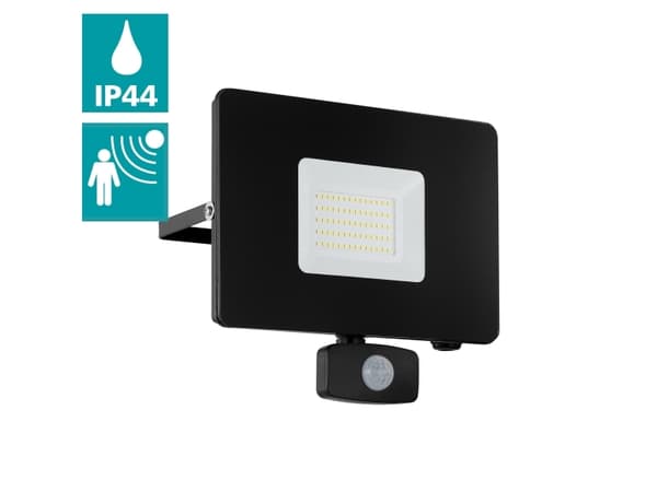 EGLO FAEDO 3 50W utomhus LED strålkastare med sensor - Svart