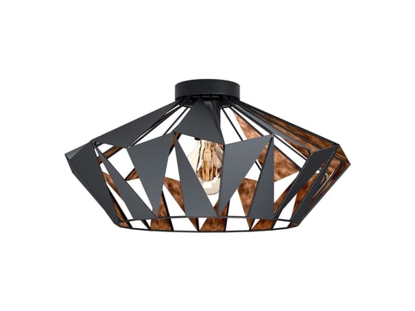 EGLO CARLTON 6 LOFT E27 Ø470 SORT KOBBER