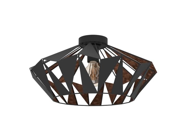 EGLO CARLTON 6 LOFT E27 Ø470 SORT KOBBER