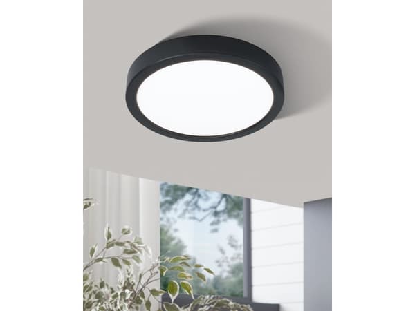EGLO Fueva 5, LED, IP20, Svart, Vit