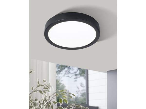 EGLO Fueva 5, LED, IP20, Svart, Vit