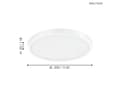Miniatyrbilde 5 av 5: EGLO Fueva-A, 1 ampuller, LED, IP20, Hvit
