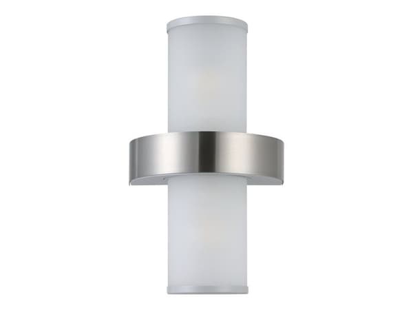 EGLO 86541, Seinävalaistus ulkotiloihin, Ruostumaton teräs, Valkoinen, Lasi, Ruostumaton teräs, IP44, Sisäänkäynti, Autotalli, Puutarha, Patio, I Ruostumaton teräs, Valkoinen