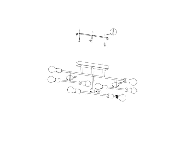 EGLO BELSIANA LOFT 8L L1180 SORT