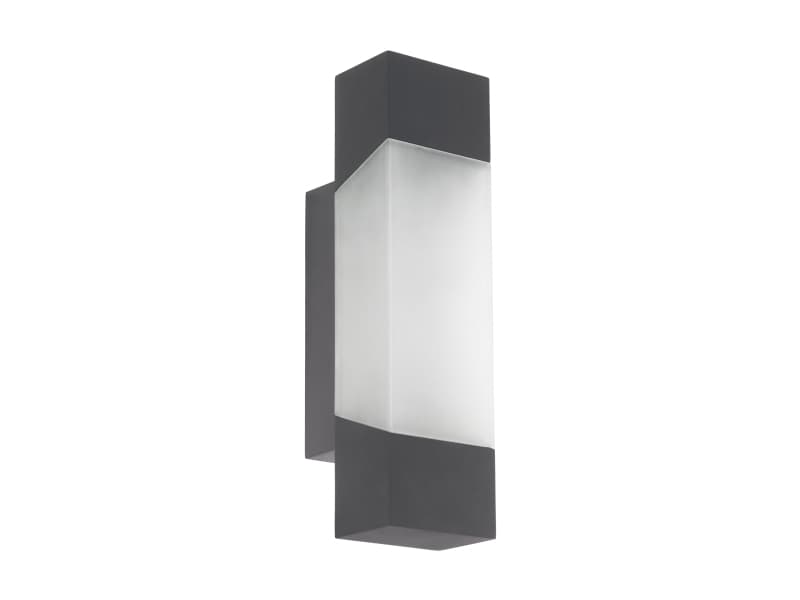 EGLO GORZANO, Väggbelysning för utomhusbruk, Antracit, Plast, IP44, II, Satin