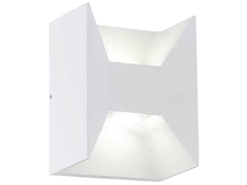 EGLO MORINO, Väggbelysning för utomhusbruk, Vit, Gjuten aluminium, IP44, Entré, Garage, Trädgård, Terass, 2 lampor