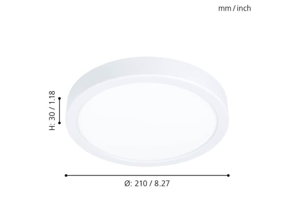 EGLO Fueva 5, 1 ampuller, LED, IP20, Hvit