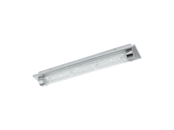EGLO Tolorico, LED, Ikke-utskiftbare pærer, 4000 K, 2500 lm, IP44, Kromfarget, Gjennomsiktig