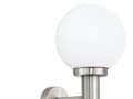 Miniatyrbilde 2 av 5: Eglo Nisia - Vegglampe - 1 sokkel - E27 - globus - rustfritt stål, hvit