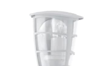 Eglo Aloria - Vegglampe - 1 sokkel - E27 - hvit, blank