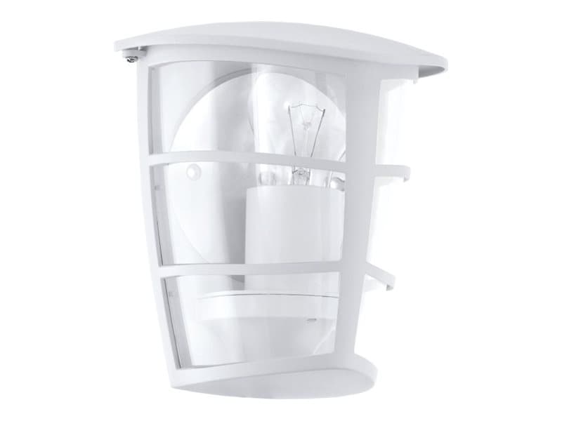 EGLO ALORIA, Väggbelysning för utomhusbruk, Vit, Gjuten aluminium, Plast, IP44, Entré, Garage, Trädgård, Terass, E27