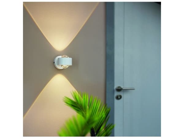 EGLO Treviolo, 2 lampor, 3000 K, IP44, Antracit, Transparent