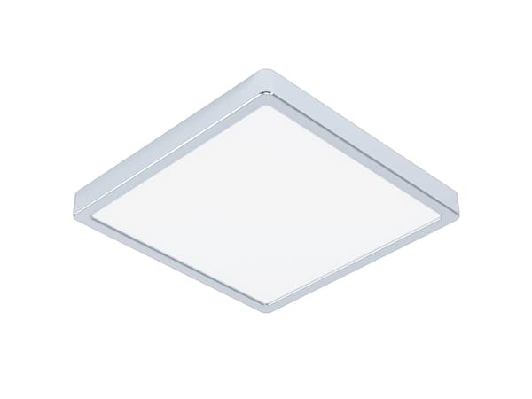 EGLO Fueva 5, LED, 2400 lm, IP44, Kromfarget, Hvit