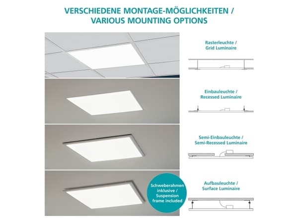 EGLO Salobrena 1, LED, 4000 K, 2100 lm, Hvit