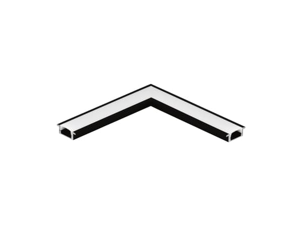 EGLO 98986, Väggmonterat hörnfäste, Vägg, Svart, Gjuten aluminium, 0,3 g