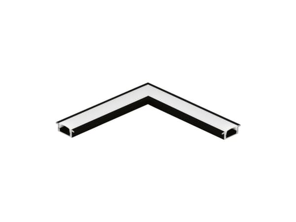EGLO 98986, Corner wall mount, Vegg, Sort, Aluminium, 0,3 g Sort