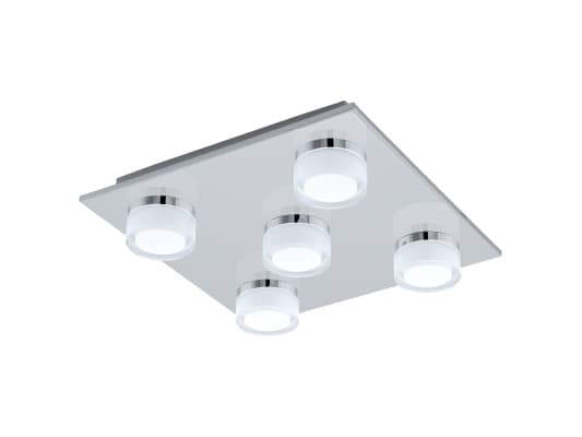 EGLO Romendo 1, Ytmonterad, 3000 K, IP44, Krom, Transparent