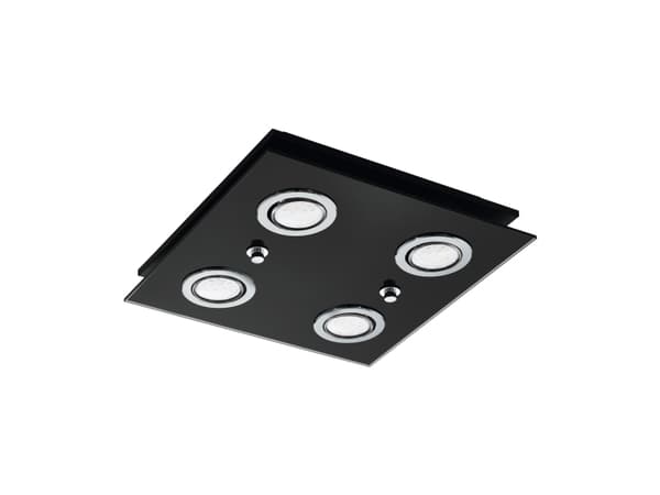 EGLO GRATTINO LOFT 4X240LM 290X290 SORT