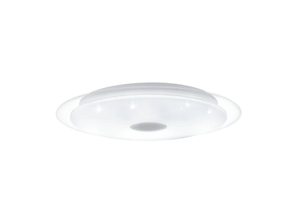 EGLO Lanciano 1, LED, IP20, Kromfarget, Gjennomsiktig, Hvit