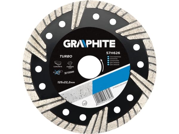 Graphite Grafitinis deimantinis skydas 230x2,2 mm TURBO 57H630