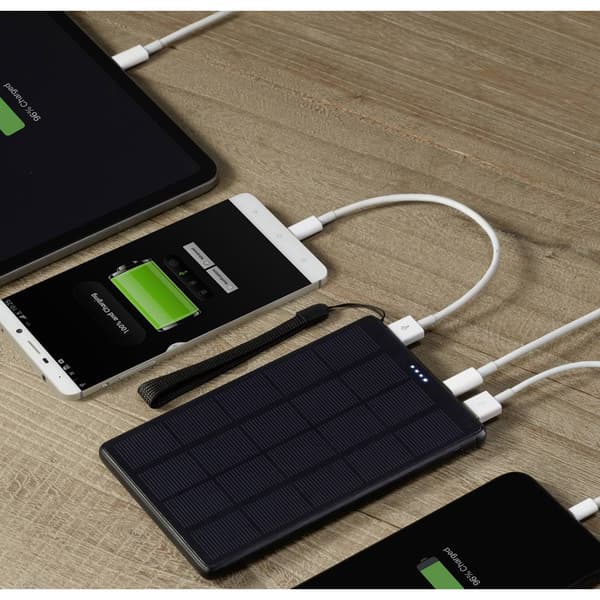 VOLTCRAFT SL-100VC Solcells-powerbank 10000 mAh Power Delivery LiPo Svart