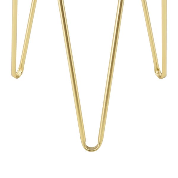 [en.casa] Växtställ set 2-med inbyggda krukor-48x25x25cm-70,5x32x32cm-metall-hairpin-guld-svart