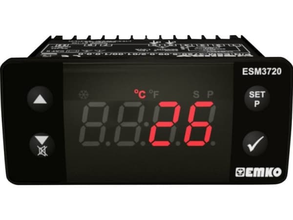Emko ESM-3720.5.14.0.2/01.00/1.0.0.0 2-punkt og PID-regulator Temperaturregulator Pt1000 -50 til 400 °C SSR (L x B x H) 65 x 76 x 35 mm