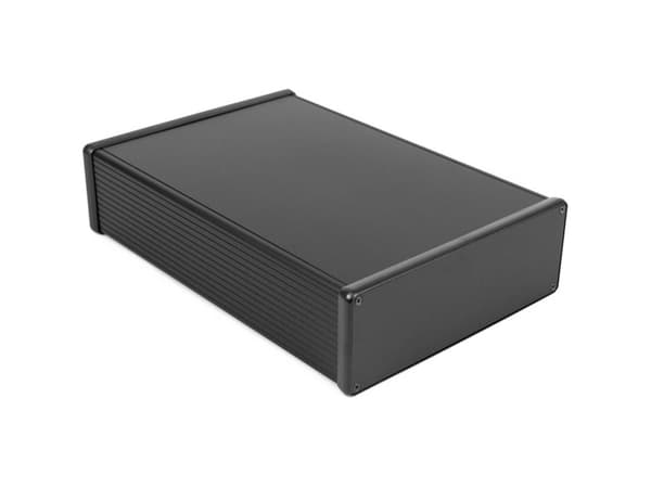 Hammond Electronics 1455U2801BK Yleiskaappi 280 x 191 x 66 Alumiiniprofiilista valmistettu musta (anodisoitu) 1 kpl