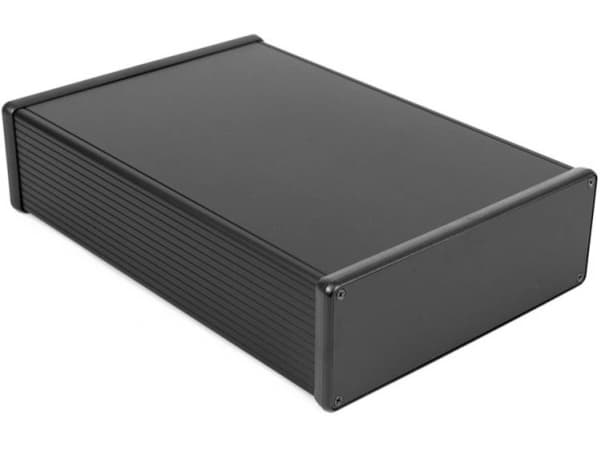 Hammond Electronics 1455U2801BK Yleiskaappi 280 x 191 x 66 Alumiiniprofiilista valmistettu musta (anodisoitu) 1 kpl