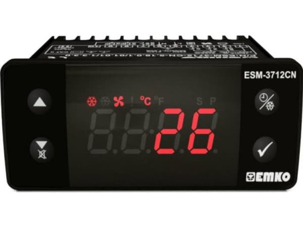 Emko ESM-3712-CN.8.18.0.1/01.01/1.0.0.0.0 2-punktsreglering Temperaturregulator NTC -50 till 100 °C Relä 16 A, Relä 5 A (L x B x H) 65 x 76 x 35 mm