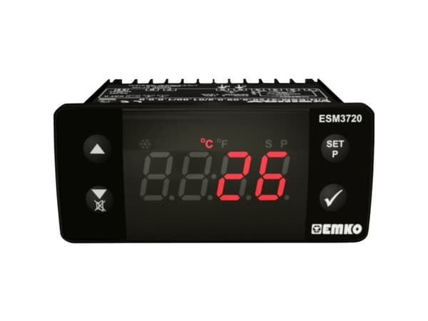 Emko ESM-3720.8.05.0.2/01.00/1.0.0.0 2-punkt og PID-regulator Temperaturregulator J 0 til 800 °C SSR (L x B x H) 65 x 76 x 35 mm