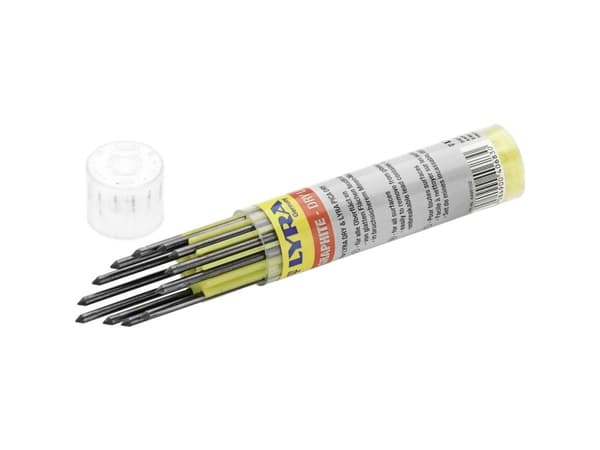 Dybhulspen refill sort Grafit 12stk Lyra Dry 10,5 cm