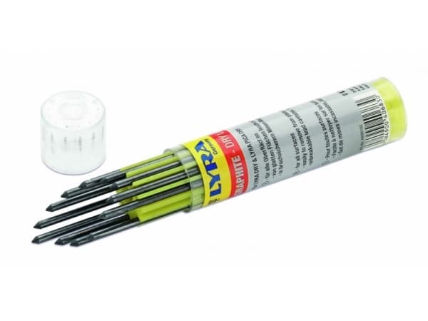 Dybhulspen refill sort Grafit 12stk Lyra Dry 10,5 cm