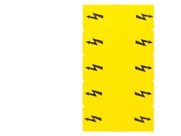 Siemens 8WH90645BA06 Betegnelsesskilt Gul 50 stk