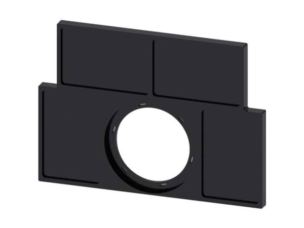Siemens 3SU1900-0BS10-0AA0 Skiltebærer (B x H) 27 mm x 17.5 mm Sort 10 stk