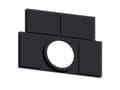 Miniatyrbild 5 av 5: Siemens 3SU1900-0BS10-0AA0 Skiltebærer (B x H) 27 mm x 17.5 mm Sort 10 stk