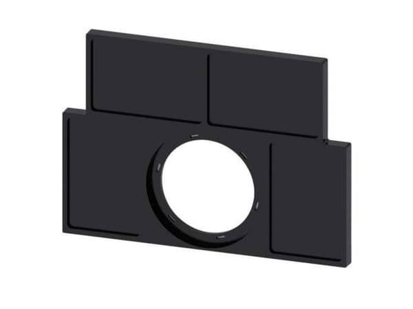 Siemens 3SU1900-0BS10-0AA0 Skiltebærer (B x H) 27 mm x 17.5 mm Sort 10 stk