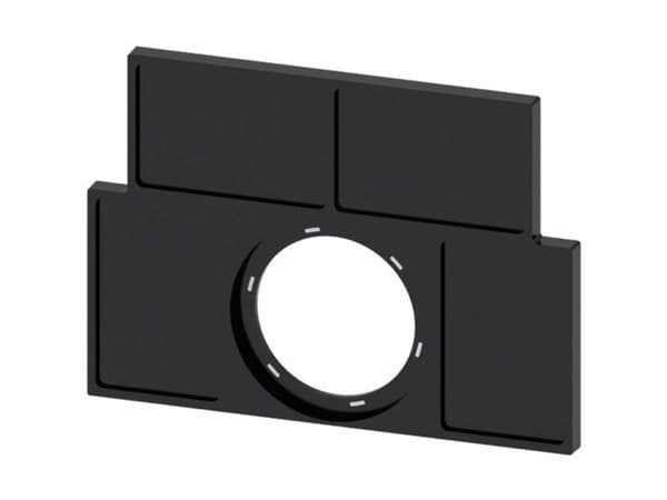 Siemens 3SU1900-0BS10-0AA0 Skiltebærer (B x H) 27 mm x 17.5 mm Sort 10 stk