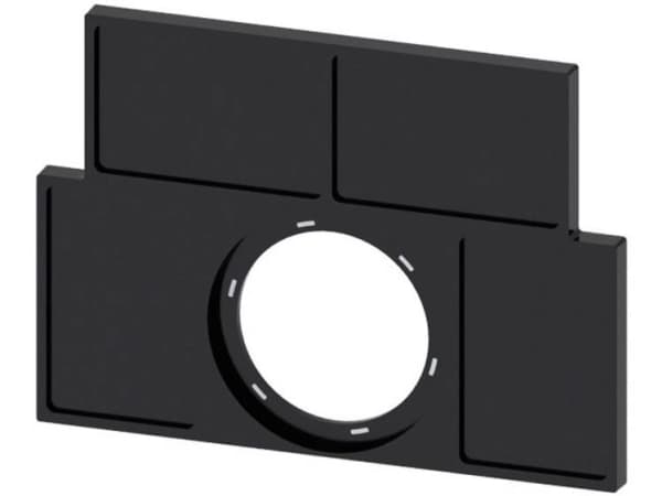 Siemens 3SU1900-0BS10-0AA0 Skiltebærer (B x H) 27 mm x 17.5 mm Sort 10 stk