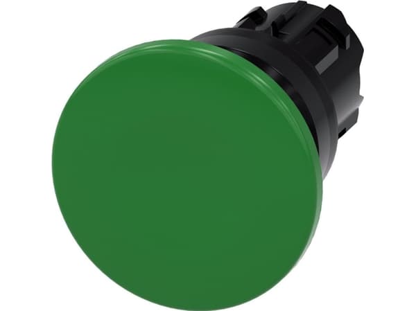Siemens 3SU1000-1BD40-0AA0 Tryckknapp Frontring plastknapp Svart, grön 1 st