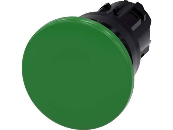 Siemens 3SU1000-1BD40-0AA0 Tryckknapp Frontring plastknapp Svart, grön 1 st